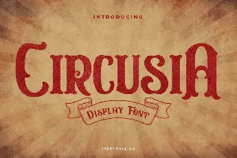 Circusia Vintage Display font