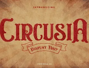 Circusia Vintage Display font