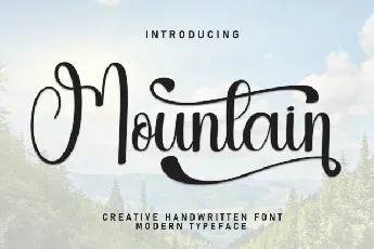 Mountain Calligraphy font