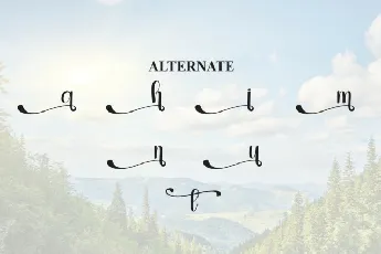 Mountain Calligraphy font