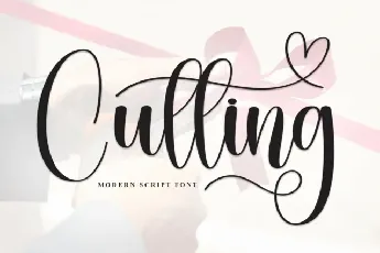 Cutting Calligraphy font