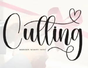 Cutting Calligraphy font