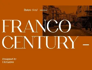 Franco Century Family font