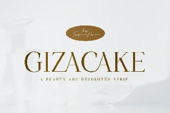 Gizacake font