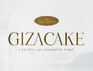 Gizacake font