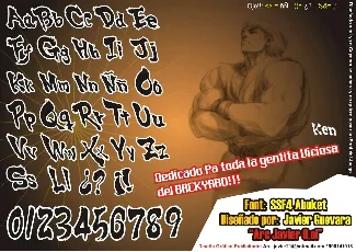 SSF4 Abuket font