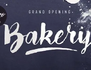 Bakery Free font