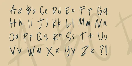 Cheskhand1 font