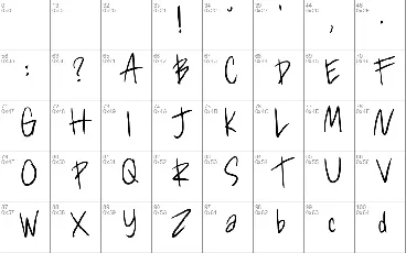 Cheskhand1 font