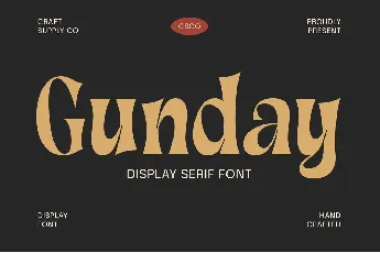 Gunday Free font