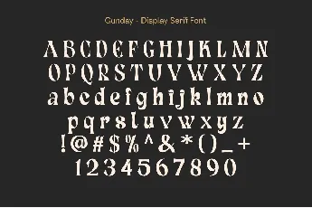 Gunday Free font