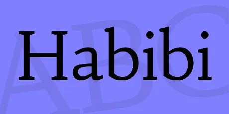 Habibi font