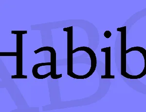 Habibi font