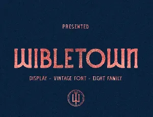 WIBLETOWN font