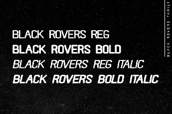 Black Rovers Sans font