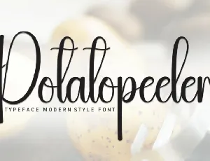 Potatopeeler Script font