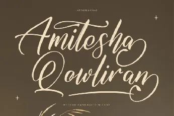 Amitesha Qowliran font