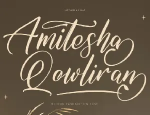 Amitesha Qowliran font