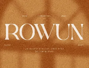 Rowun font