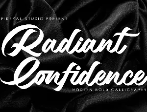 Radiant Confidence font