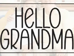 Hello Grandma Display font