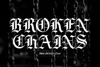 Broken Chains font