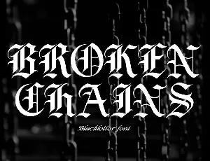 Broken Chains font