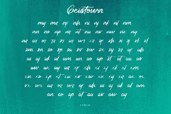 Geistown Demo font