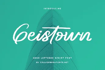 Geistown Demo font