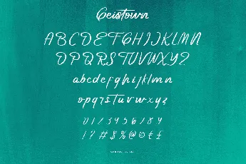 Geistown Demo font