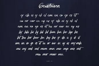 Geistown Demo font