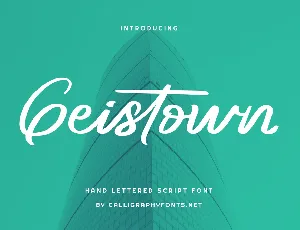 Geistown Demo font