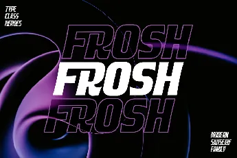 Frosh Demo font