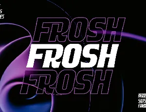 Frosh Demo font