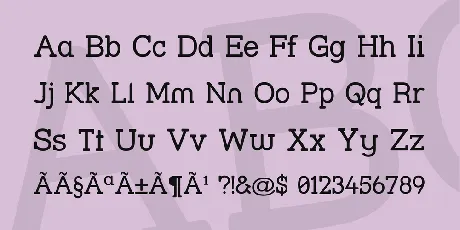 Street Slab font