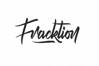 Fracktion Calligraphy font