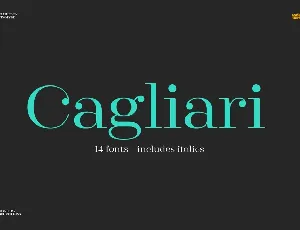 Cagliari Family font