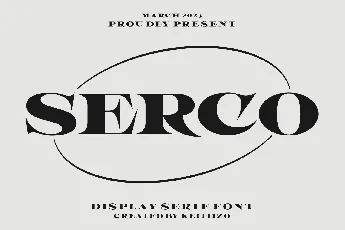 Serco font