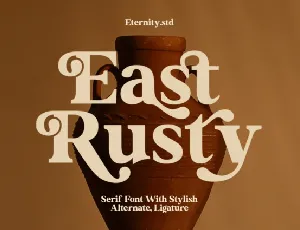 East Rusty font