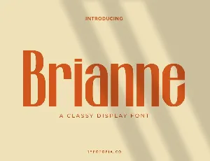 Brianne Classy Display font