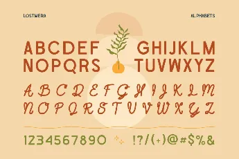 LostMera font