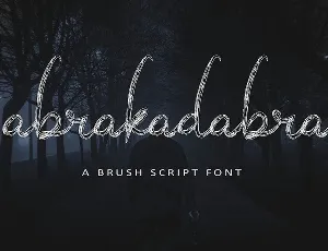 Abrakadabra Script Brush font