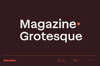 Magazine Grotesque font