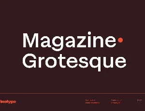 Magazine Grotesque font