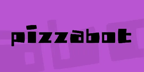 PizzaBot font