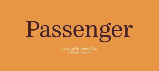 Passenger Serif Family font