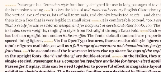 Passenger Serif Family font