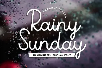 Rainy Sunday font