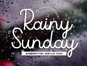 Rainy Sunday font