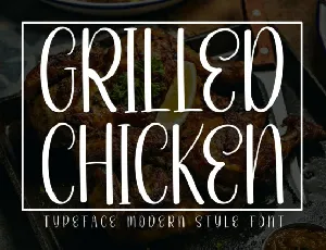 Grilled Chicken Display font